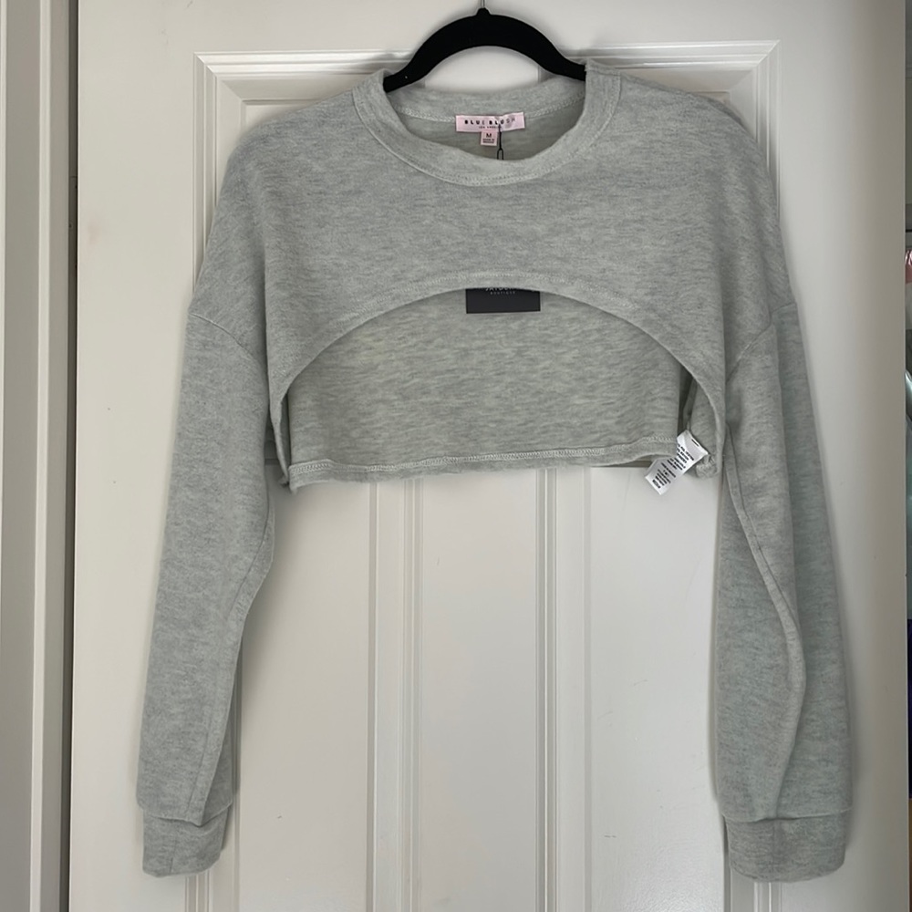 Blue Blush Crop Top